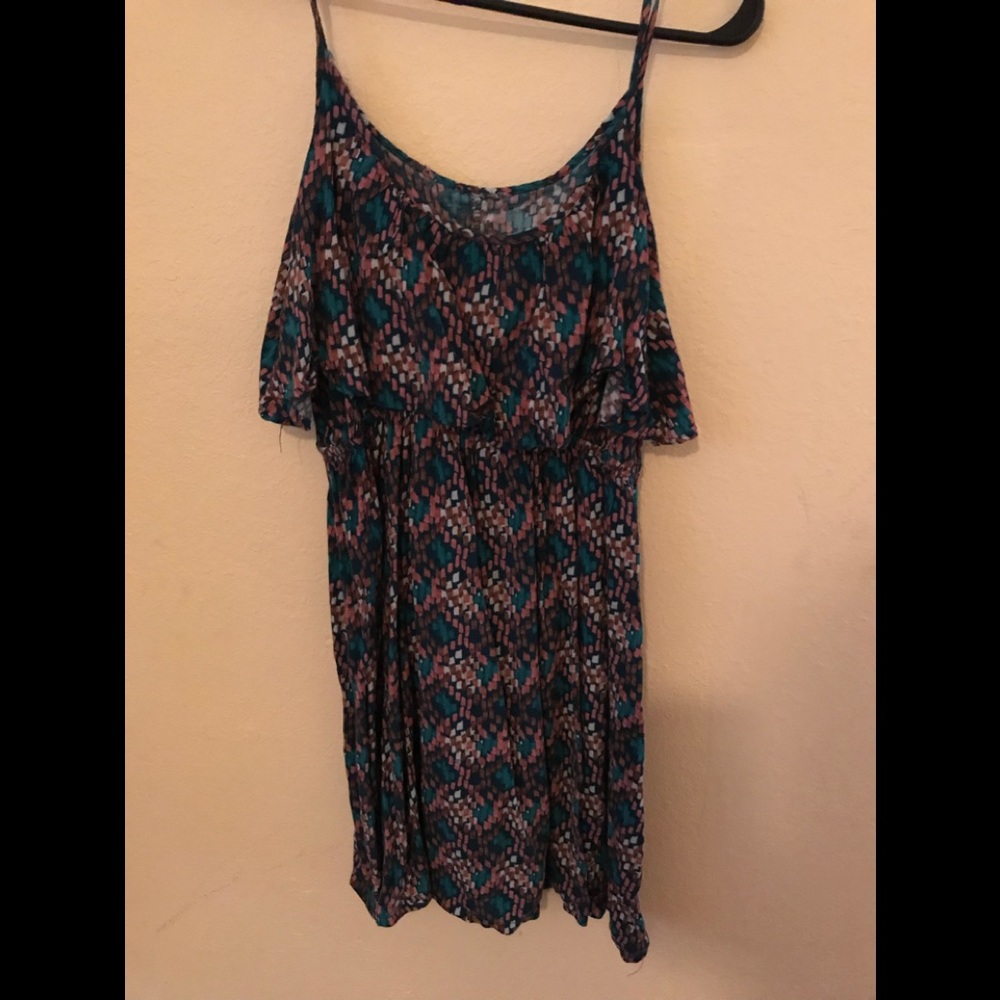 Printed spaghetti strap dress
